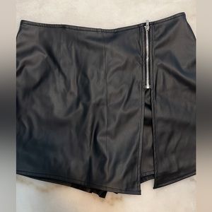 Pleather skort